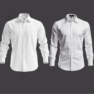 NWOT Marquis Signature Men's White Dress Shirt 16 1/2 Slim & Classic Fit  Lot